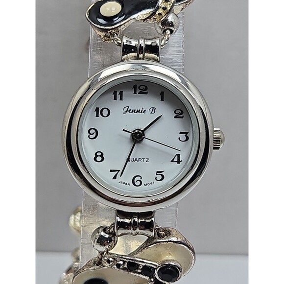 Vintage Jennie B Flip Flop Sandal Charm Bracelet Watch Quartz New Battery Summer main image 9